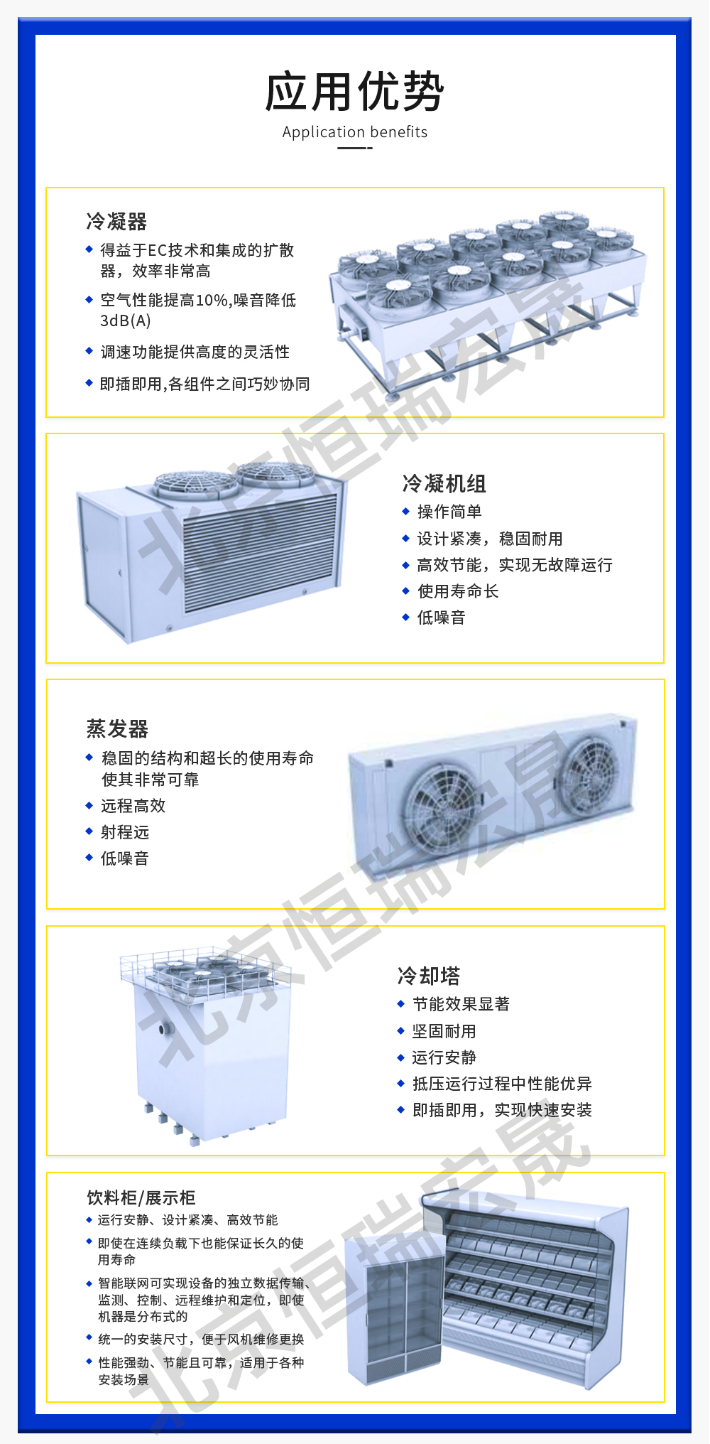 冷凝器 冷凝机组 蒸发器风扇